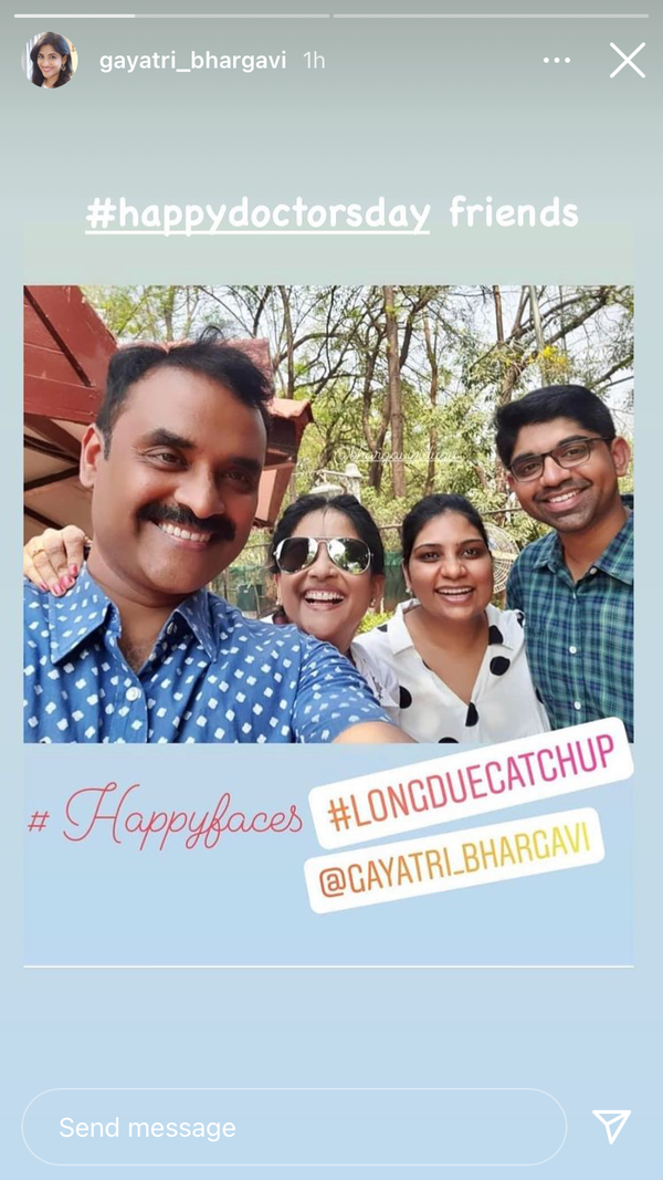 Gayatri Bhargavi on Doctors Day