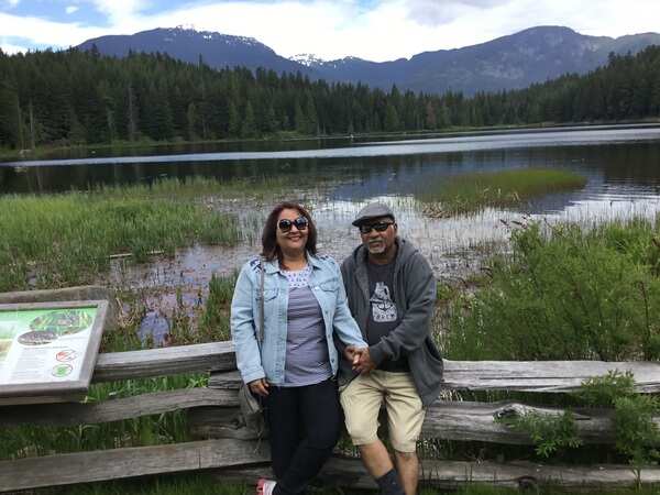 Nikkesha's parents in Canada