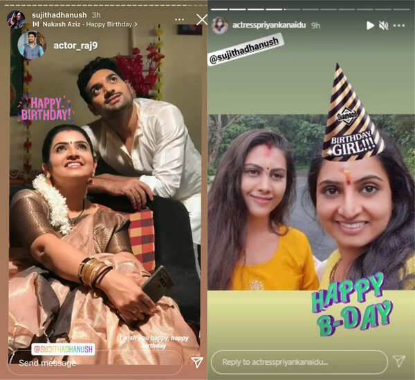 Priyanka and Raj wish Sujitha