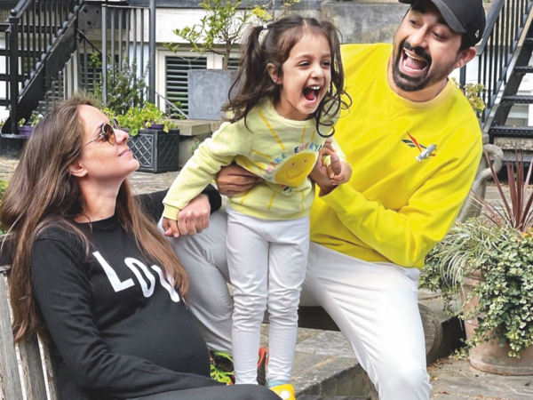 Rannvijay Singha and Priyanka with daughter Kainaat