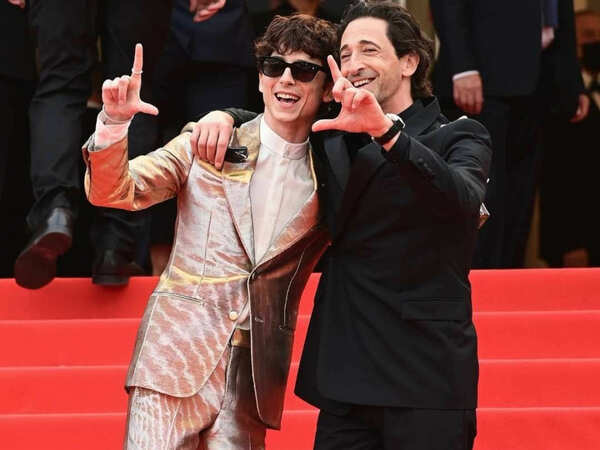 Chalamet with Adrien Brody