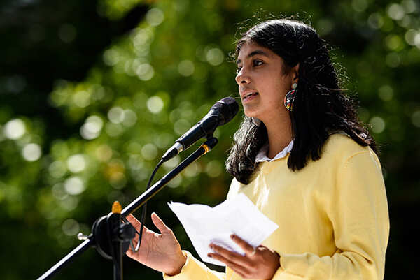 At a refugee protest about the intersection of refugee justice and climate justice, Park Hotel Prison (File photo)