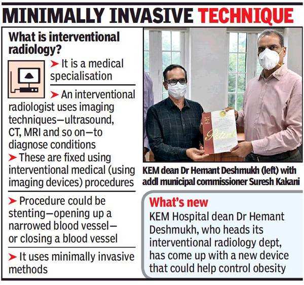 Mumbai: KEM Hospital dean gets US patent for ‘stent’ that aids weight ...