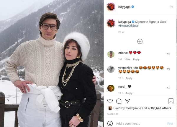 Lady Gaga earlier had shared a picture of the onscreen couple
