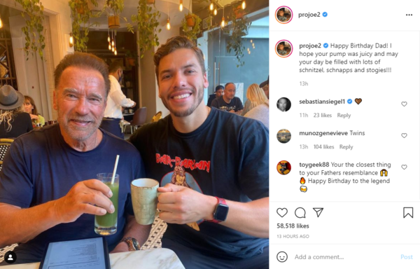 Joseph Baena shared a wish for his father