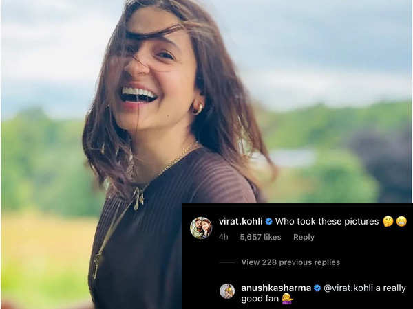 Kohli viral remark Anushka photo  Virat Kohli remark on Anushka