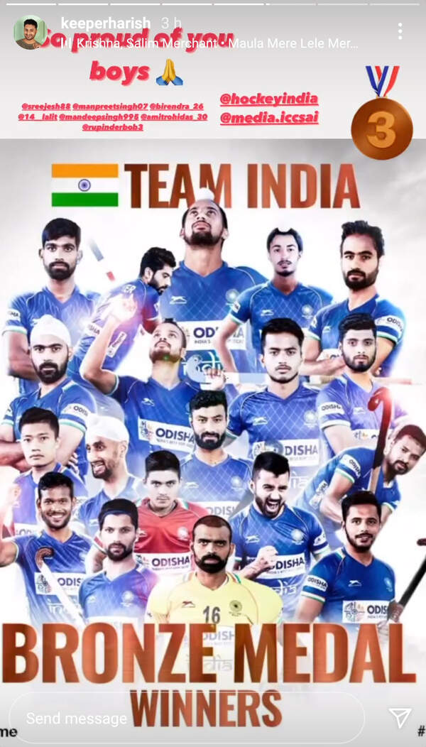 Harishankar Narayanan wishes Indian Men's Hockey team