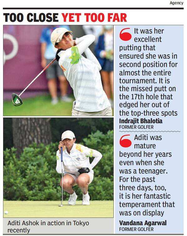 Aditi Ashok loses Olympics medal but wins many hearts | Kolkata News ...