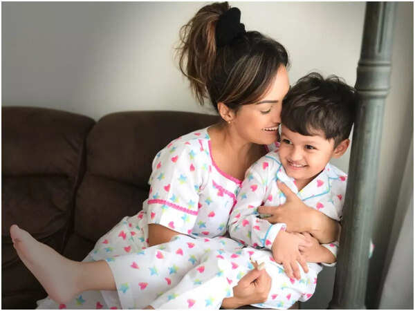 Nisha with her son, Kavish