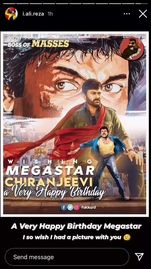 Ali Reza wishes Chiru