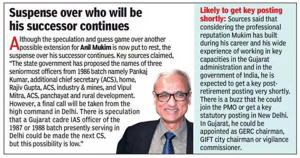 Gujarat: Chief secretary Anil Mukim announces his retirement ...