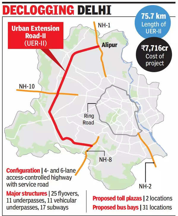 Delhi Work On Second Phase Of UER II To Start By September End Delhi   85707742 