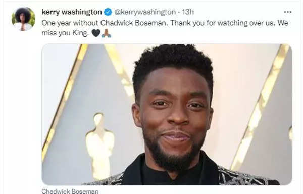 Hollywood remembers Chadwick Boseman on his first death anniversary ...