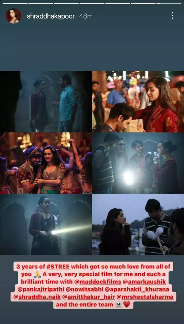 Shraddha Kapoor on 3 years of stree