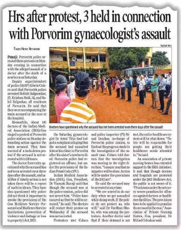 Goa Main Accused In Gynaecologist Assault Case Surrenders Goa News Times Of India