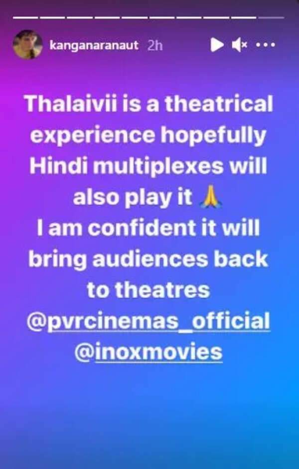 kangana ranaut's thalaivii