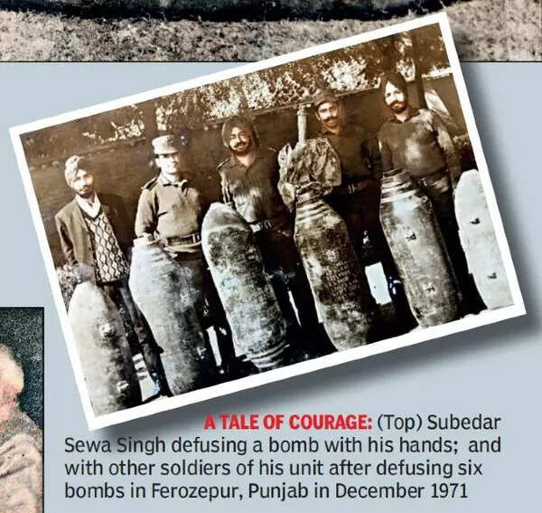 1971 war: Subedar Sewa Singh who defused Pakistan bombs with bare hands ...