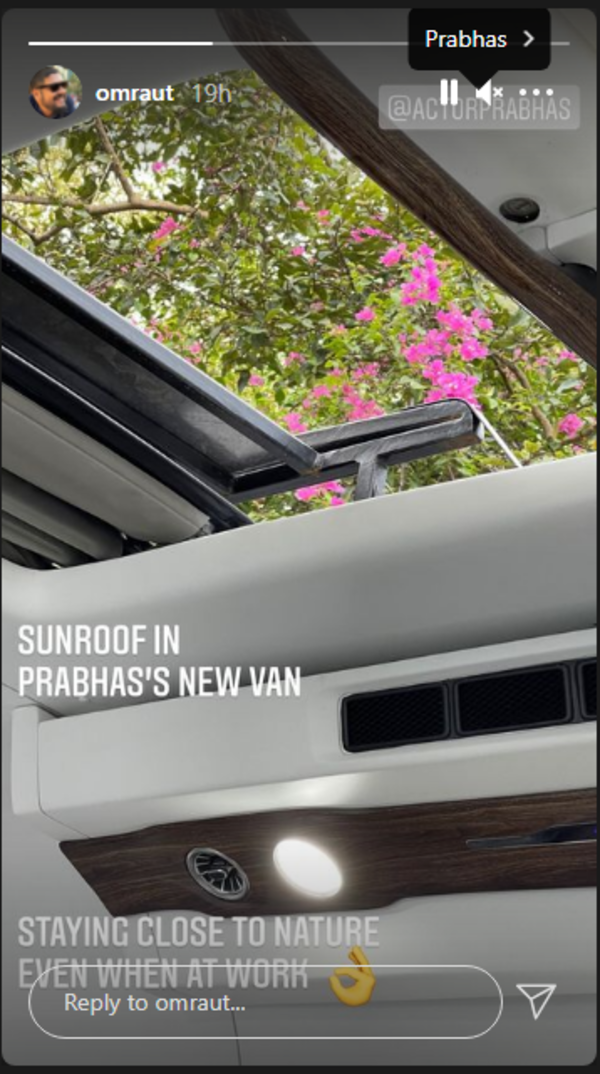 Prabhas Vanity Van