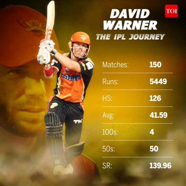 david warner ipl journey