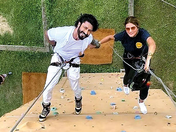 Vidyut Jammwal got engaged to designer Nandita Mehtani while shooting for the film in Lucknow (BCCL/ @mevidyutjammwal)