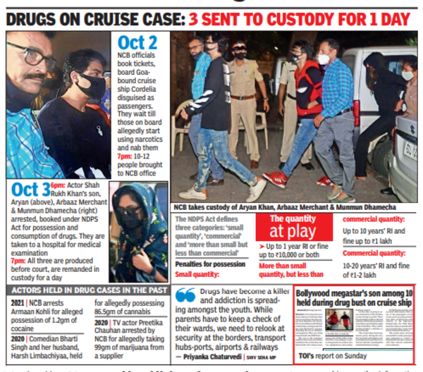 Aryan Khan Drug Case: 8 Arrested In Cruise Drug Bust; Shah Rukh Khan’s ...