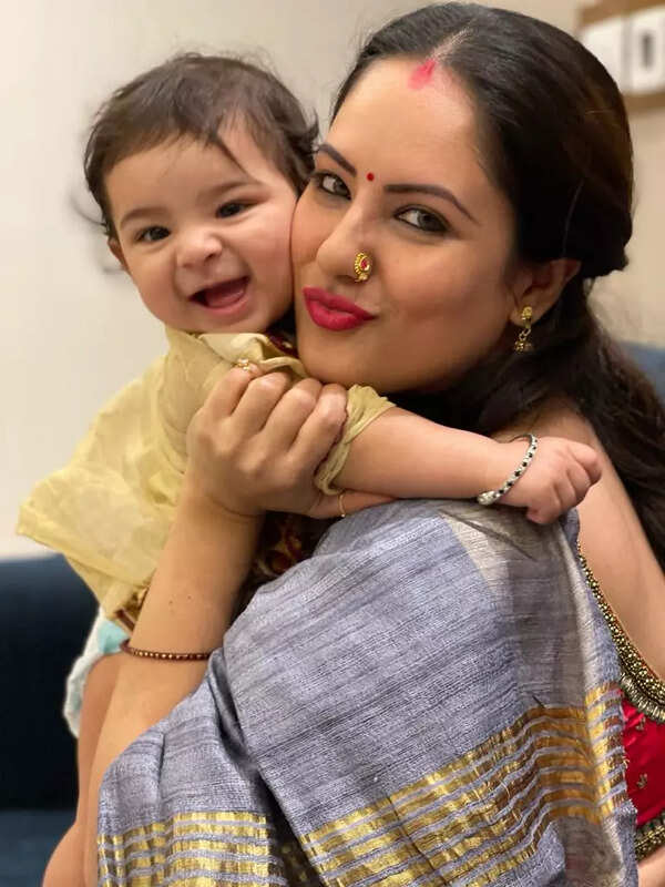 puja with her son