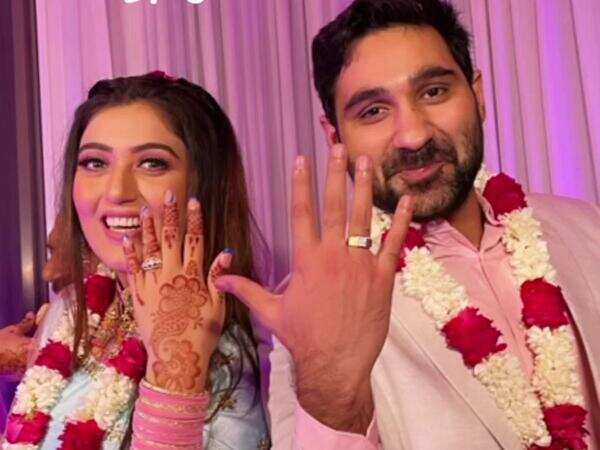 Shireen got engaged to beau Hasan Sartaj on her birthday