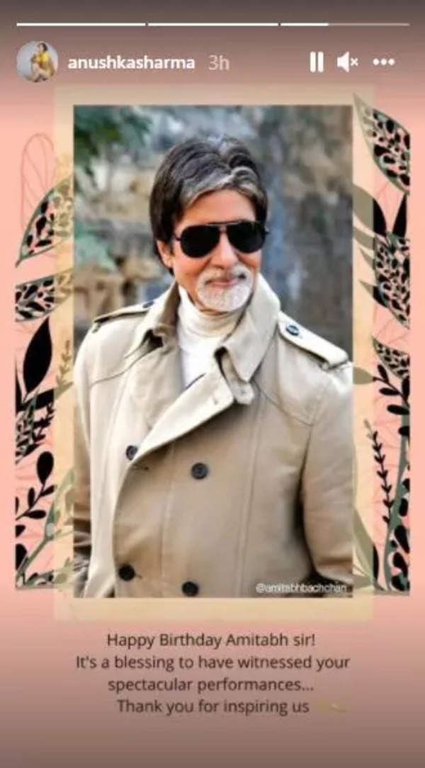 Happy Birthday Amitabh Bachchan: Anushka Sharma, Ajay Devgn, Rakul ...