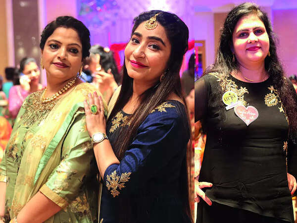 (L) Sangeeta Badhani and Sanjana Rupani (R) Varsha Rupani (BCCL/ Arvind Kumar)