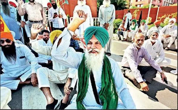 Farmers protest at university on Thursday