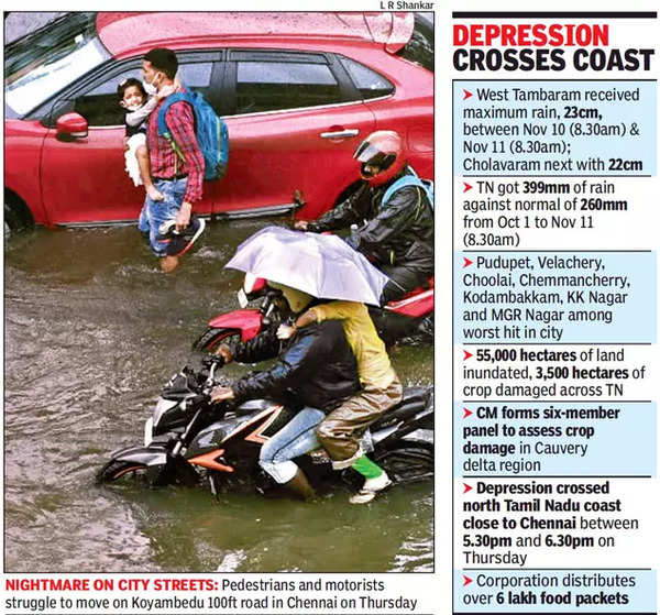 Rain In Chennai: Depression Leaves Chennai Bruised; Low-pressure Likely ...