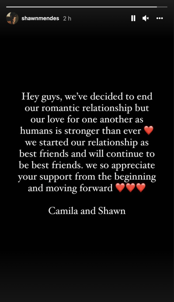 Shawn Mendes and Camila Cabello break up