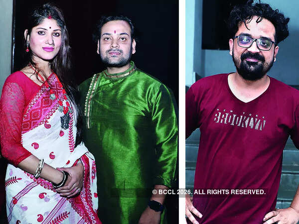 (L) Neha Mishra and Pandit Anuj Mishra (R) Nitish Bharadwaj (BCCL/ Aditya Yadav)