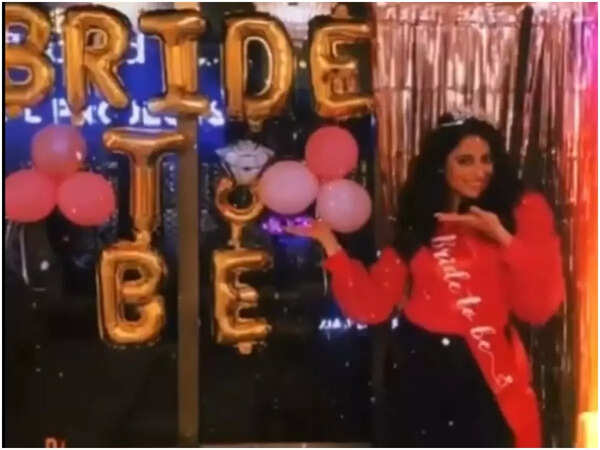 Aishwarya Sharma enjoying her bachelorette