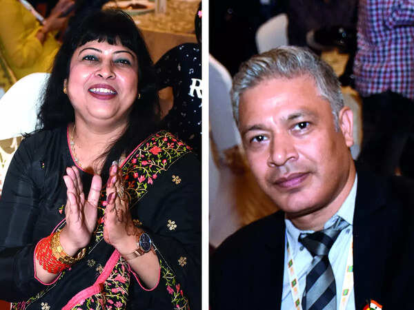 (L) Dr Satya Trivedi (R) Kirtiman Awasthi (BCCL/ Vishnu Jaiswal)