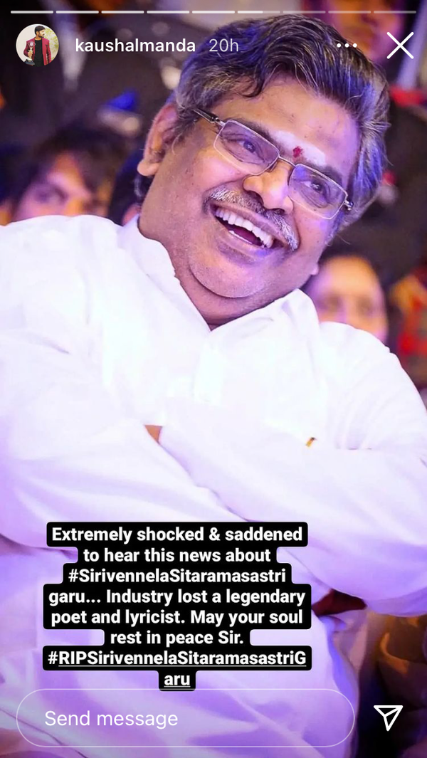 Kaushal Manda on Sirivennela