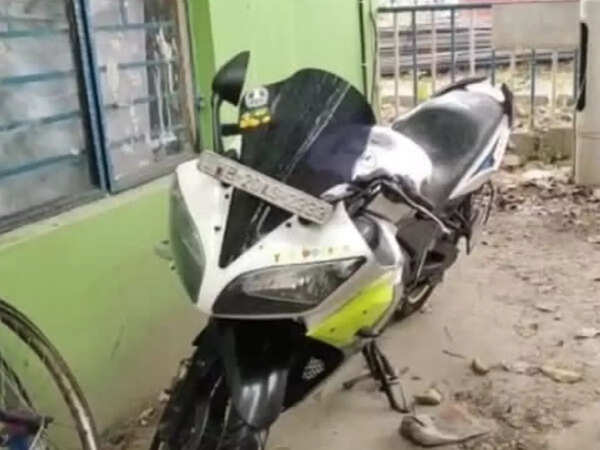 The bike involved in the accident