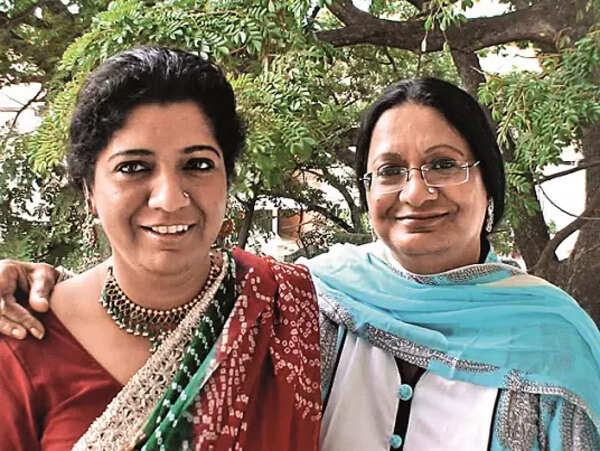 With mom