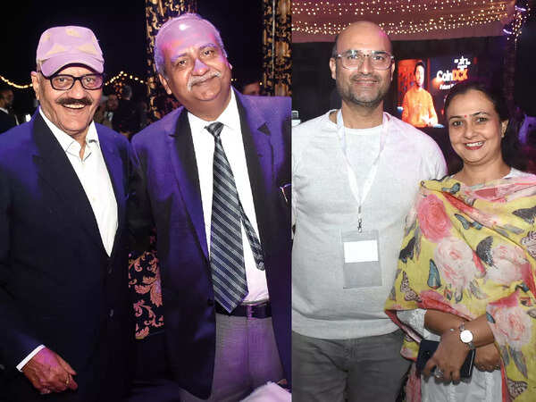 (L) Naresh Vig and SN Singh (R) Manish and Dimple Vohra (BCCL/ Vishnu Jaiswal)