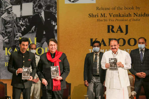 New Delhi: Vice President M Venkaiah Naidu along with Bollywood actors Randhir K...