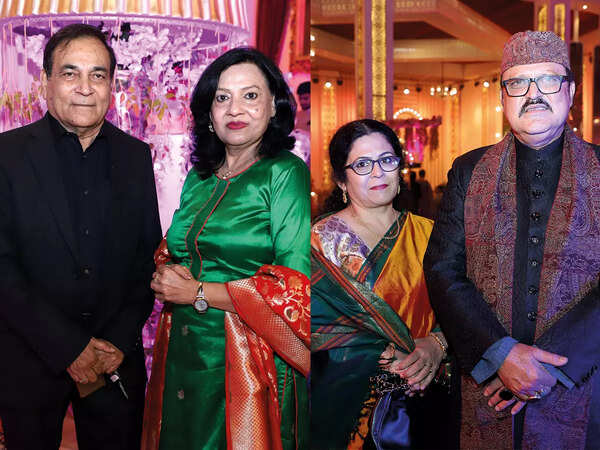 (L) Zafar Nabi and Farida Yasmin (R) Almas Abdullah and Masood Abdullah (BCCL/ Aditya Yadav)