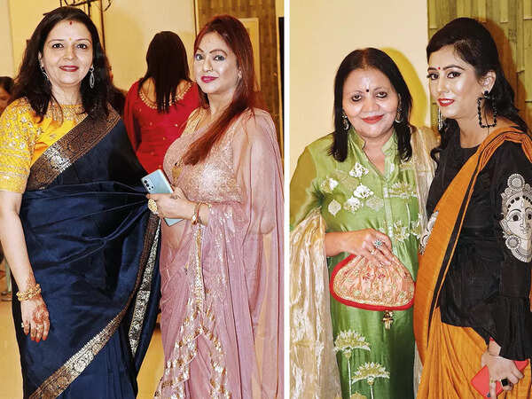 (L) Kiran Shewaramani and Sadhana Gupta (R) Meena Trivedi and Muskan Dubey (BCCL/ Unmesh Pandey)