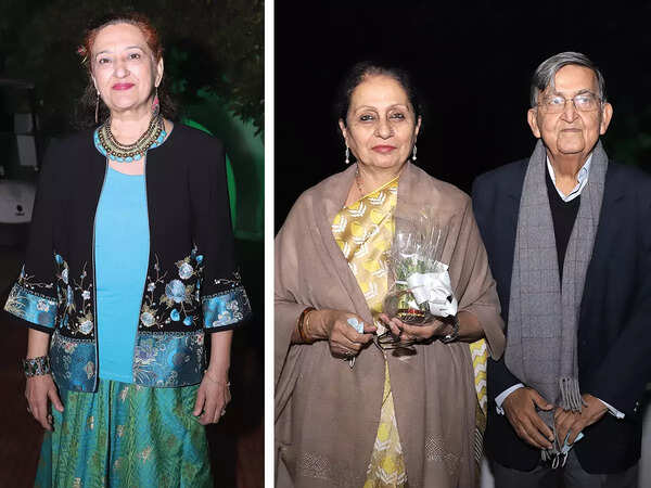 (L) Sangeeta Thapar (R) Nur Khan and MA Khan (BCCL/ Aditya Yadav)