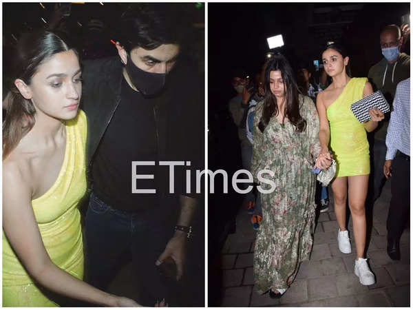 Ranbir Kapoor turns a protective boyfriend as he escorts Alia Bhatt ...