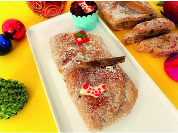 German Stollen bread