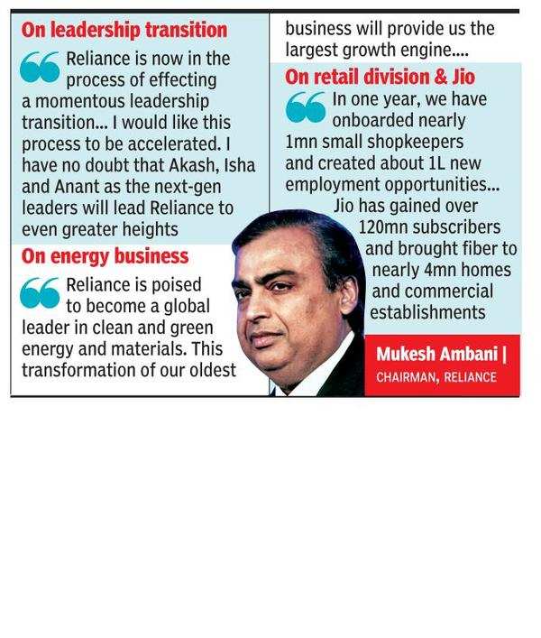 Succession Plans: Mukesh Ambani Introduces Isha as Leader of Reliance  Retail, Anant for New Energy