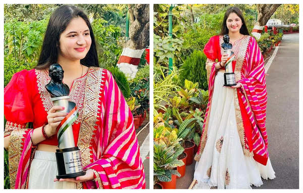 Harshaali Malhotra | Bharat Ratna Dr Ambedkar Award 2021: 'Bajrangi  Bhaijaan' actress Harshaali Malhotra receives Bharat Ratna Dr Ambedkar Award  2021, dedicates it to Salman Khan and Kabir Khan | - Times of India