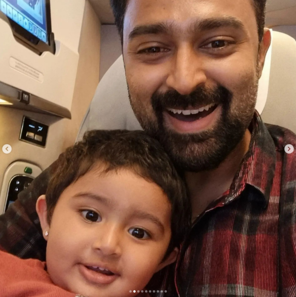 Prasanna with her daughter