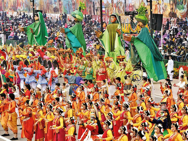 The Vande Bharatam performance at the parade