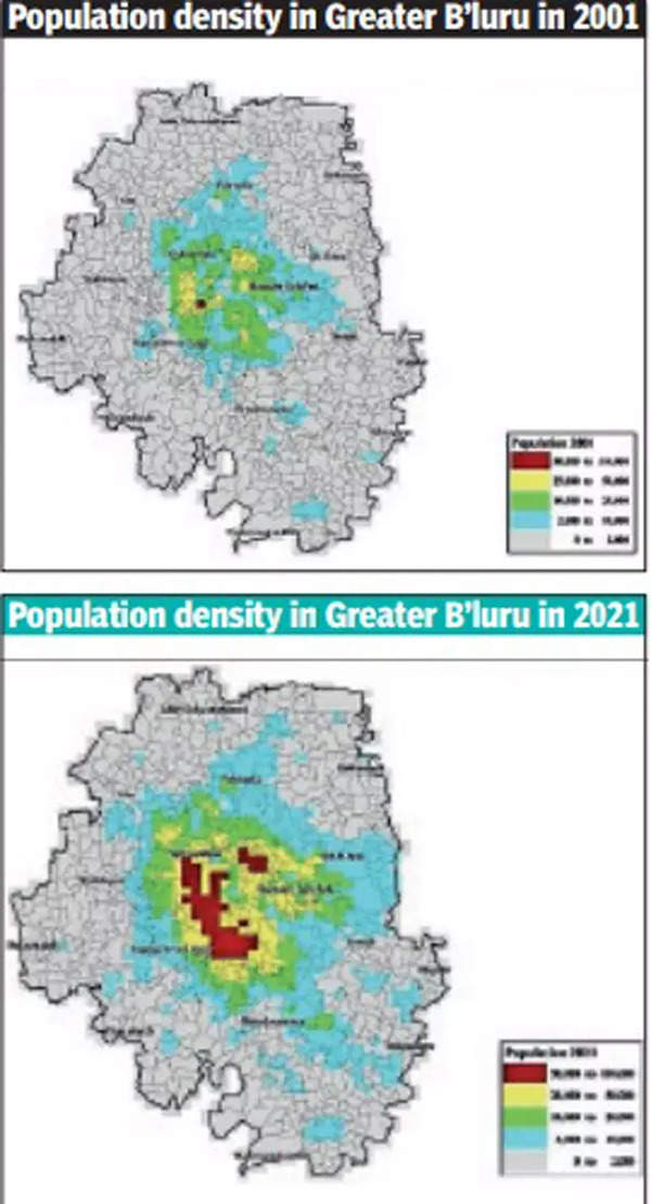 Zooming in on Bengaluru's growth over 2 decades Bengaluru News